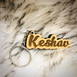 Customized Wooden Name Keychain