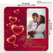 Customized Heart Design Photo Wall Clock