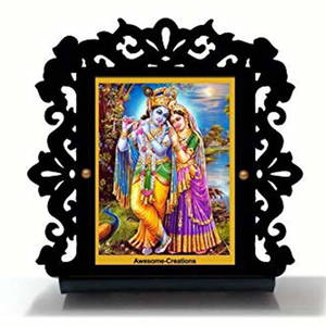 Radha Krishna Ji Car Dashboard