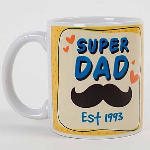 Super Dad Mug With Date 