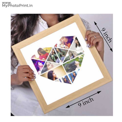 Customized Heart Photo Frame With More Than 10 Photos