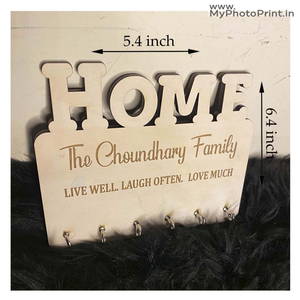 Customized Engraved Family Name Key Holder