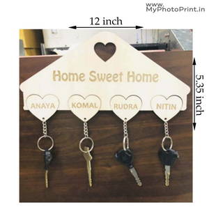 Customized Family Member Name Key Holder