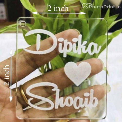 Customized Acrylic Transparent Name Keychain