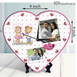 Customized Heart Shape With Clock 2 Photo