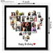 Customized Multi Photo Heart Frame 12 Photos 