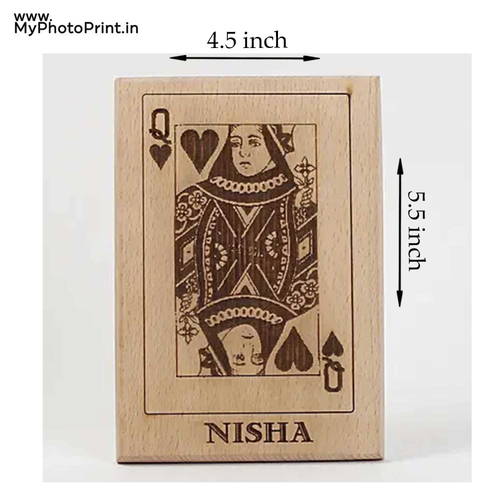 Customized Wooden Queen Playing Card