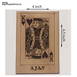 Customized Wooden King Playing Card