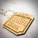 Customized Wooden Loving Keychain With Your Date #119