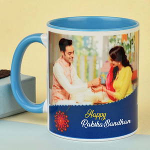 Personalized Happy Raksha Bandhan Rakhi Photo Mug