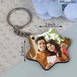 Personalized Brother with Sister Photo Keychain