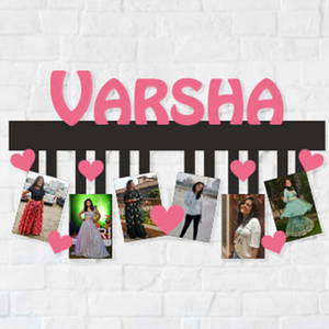 Customized Name With Photo Frame Collage 6 Photos