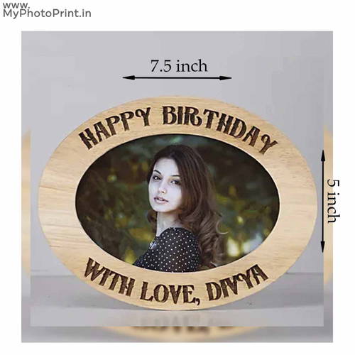 Customized Happy Birthday Wooden Photo Frame