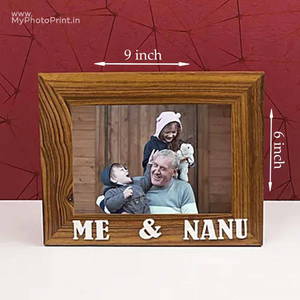  Personalized Wooden Me & Nanu Photo Frame 