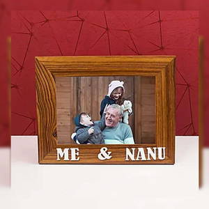  Personalized Wooden Me & Nanu Photo Frame 