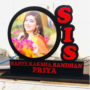 Sis Name With Photo Table Top