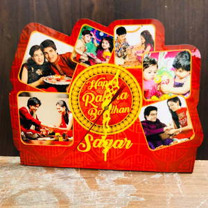 Raksha Bandhan Photo Clock Frame 6 Photo