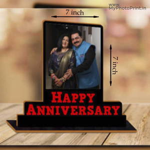 Customized Happy Anniversary Photo Table Top