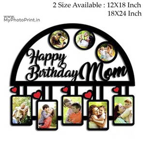 Happy Birthday Mom Photo Frame Collage 8 Photos