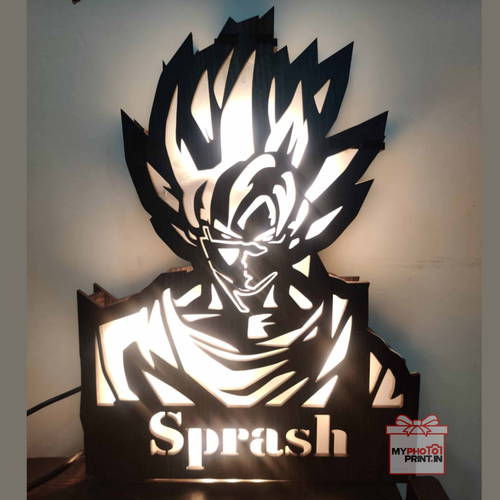 Customized Goku Name Board With Led