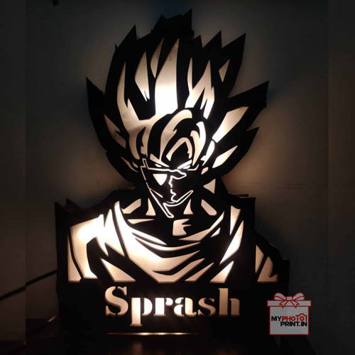 Customized Goku Name Board With Led