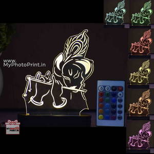 Krishan ji  Acrylic 3D illusion LED Lamp with Color Changing Led and Remote#1323