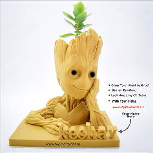 Customized Groot With Your Name Pen Stand/Plant Pot