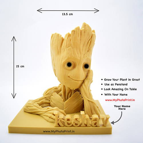 Customized Groot With Your Name Pen stand/Plant Pot