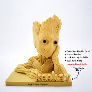 Customized Groot With Your Name Pen Stand/Plant Pot