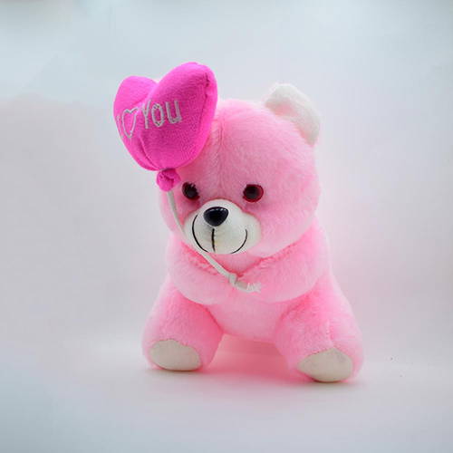 Pink Teddy With Heart Ballon / Soft Toys