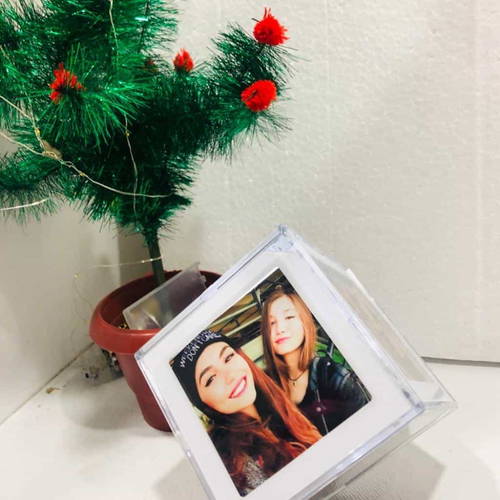 Photo Customized Rotating Cube With Led