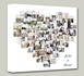 Heart Customized Multiple Photo Frame Collage Canvas With Your Names On it #1395