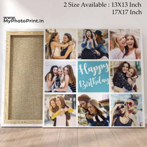 Customized Multiple 8 Photo Frame Collage Canvas #1409 /Any Query Whatsapp Us After Order