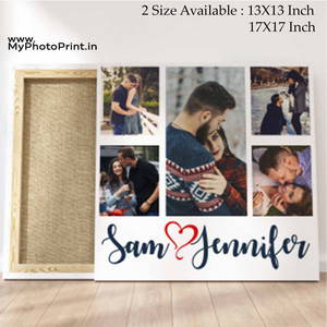 Customized Multiple 5 Photo Frame Collage Canvas #1411 /Any Query Whatsapp Us After Order