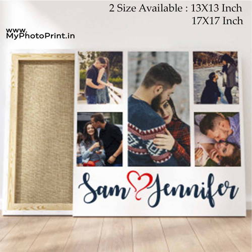 Customized Multiple 10 Photo Frame Collage Canvas #1411 