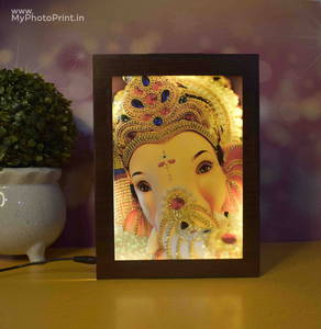 Ganesh ji Wooden Led Board