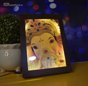 Ganesh ji Wooden Led Board