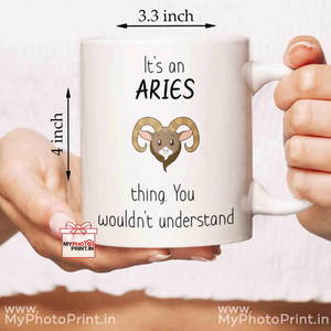 Aries Mug Sign With Quotes