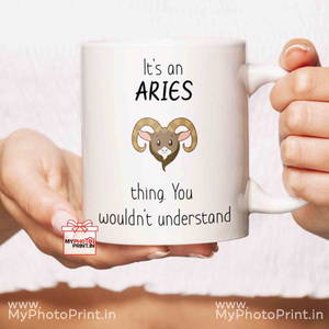 Aries Mug Sign With Quotes