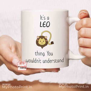 Leo Mug Sign With Quotes