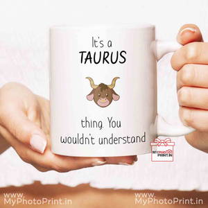 Taurus Mug Sign With Quotes