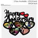 Your Text OR Name Wooden Photo Collage 5 Photos(Example: Happy Anniversary,Happy Birthday ETC.)