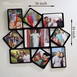 Customized Unique Cutout Multi Photo Frame/Collage 9 Photos