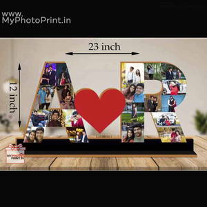 Customized Couple A to Z Photo Alphabet Table Top