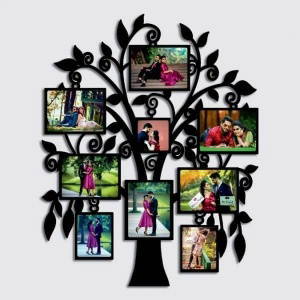 Customized Tree Wooden Photo Frame/Collage 9 Photos