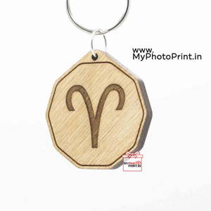 Aries Zodiac Sign Keychain