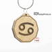 Cancer Zodiac Sign Keychain