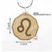 Leo Zodiac Sign Keychain