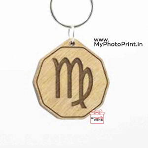 Virgo Zodiac Sign Keychain