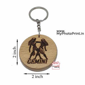 Gemini Zodiac icon Keychain